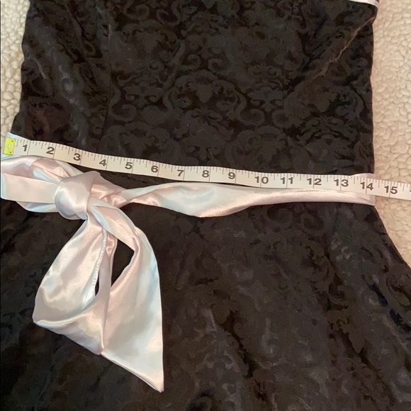 A List: Strapless Black dress sz 12 - Picture 6 of 8